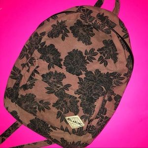 Billabong floral backpack